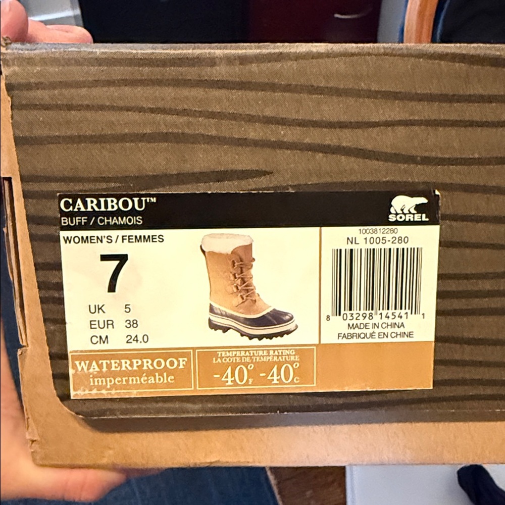 NWT Sorel Caribou boots size 7 - Picture 4 of 6